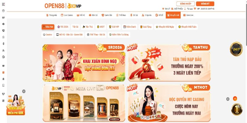 Điểm danh các chương trình khuyến mãi OPEN88 đang hot nhất